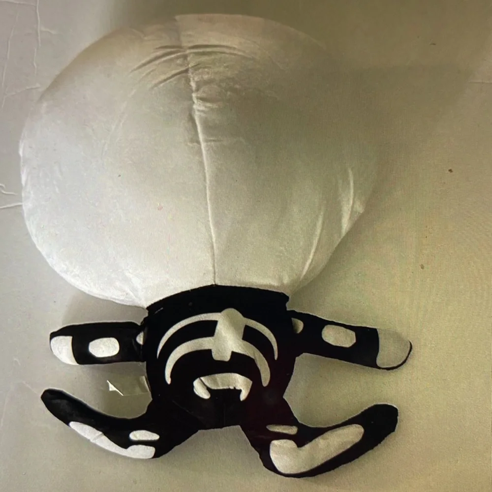 New giant head plush skeleton pillow